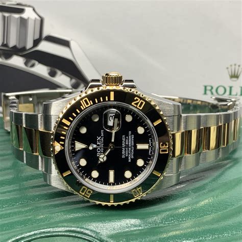 rolex submariner yellow gold and steel|rolex submariner date price.